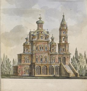 Project for the Church of the Dormition of the Theotokos at the Pokrovka Street in Moscow