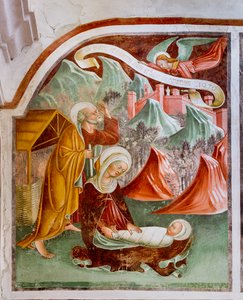 Marriage at Cana (detail) by Giacomo Borlone de Buschis