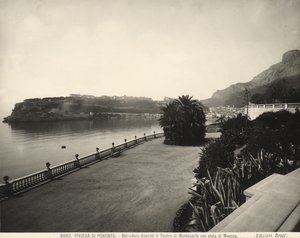 Lookout in front of the Montecarlo Casino with a view of Monaco by Giacomo Brogi