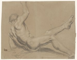 Study of a Falling Male Nude