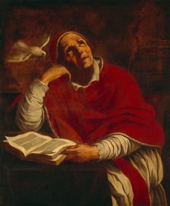 St. Gregory by Giacomo Cavedone