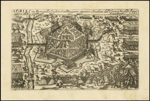 Agria - Principal and Strong City in Upper Hungary Besieged by the Turkish Army in 1596 by Giacomo Franco