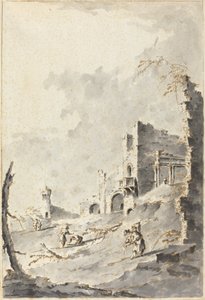 Capriccio of Classical Ruins with a Fortress