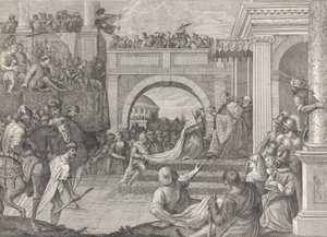 Doge Enrico Dandolo Crowns Baldovino the First Emperor of the Latin Empire of Constantinople by Giacomo Leonardis