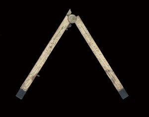 Pair of compasses by Giacomo Lusverg