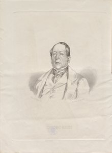 Portrait of the Composer Gioachino Antonio Rossini by Giacomo Luzzati