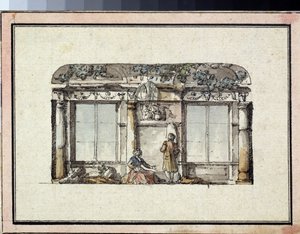Design for the Decoration of a Room with Two Windows