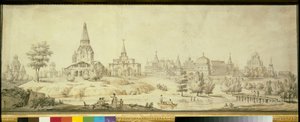 View of the Kolomenskoie District in Moscow