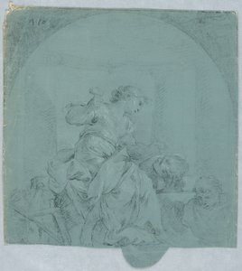 Design for Allegory of Sculpture by Giacomo Zampa