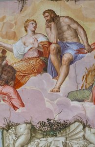Juno and Jupiter Lying on Clouds, (detail)