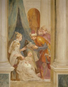 Right Hand Wall Depicting Sophonisba with Her Child Receiving the Next Pot of Poison