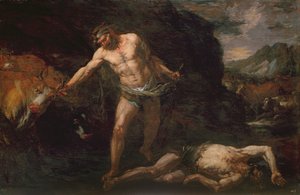 Hercules Slays the Giant Cacus and Steals Back the Cattle of Geryon