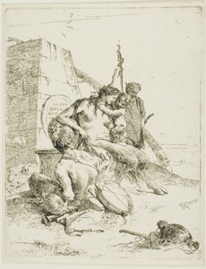 Satyr Family with the Obelisk, from Scherzi