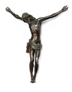 Figure of the crucified Christ, cast from a model by Giambologna, attributed to Antonio Susini and workshop, c.1580-1600 by Giambologna