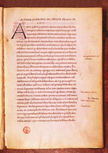 Apograph of Marcus Tullius Cicero by Gian Francesco Poggio Bracciolini