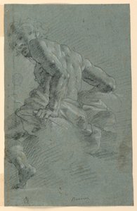 Study of Hermes, Preparatory Study for the Fall of the Giants, Ceiling Fresco at the Palazzo Moroni, Bergamo by Gian Giacomo Barbelli