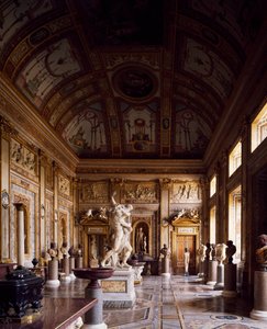 Room of Emperors with Rape of Proserpina in centre, Galleria Borghese, Rome, Italy by Gian Lorenzo Bernini
