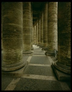 View Inside the Colonnade by Gian Lorenzo Bernini