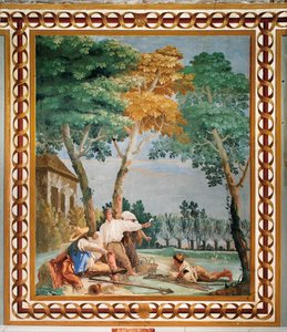 The Peasants Repose, from the Room of Rustic Scenes, in the Foresteria