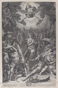 Martyrdom of Saint Catherine, after Bernardino Passari by Gijsbert Van Veen