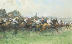 Tattenham Corner, the Epsom Derby