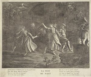 Night: Round Dance of Young Men and Women by Gilbert Schoute