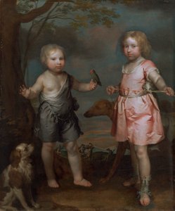 Lord John Hay and Charles, Master of Yester (Later Third Marquis of Tweeddale) by Gilbert Soest