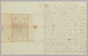 Letter to Samuel Fox from Giles Saunders Regarding the Slave Trade, March 9, 1847