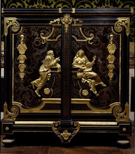 Furniture Regence Style: Cabinet with Coins Realized by Gilles Marie Oppenord