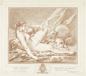 Reclining Venus with Amor and Anteros