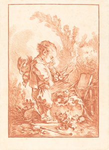 The Thief by Gilles Demarteau, the Elder after François Boucher