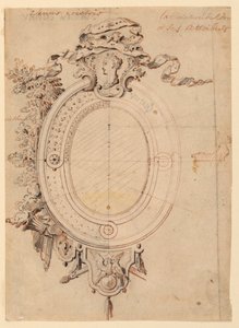 Design for an Oval Frame on Theme of Venus Victorious by Gilles Marie Oppenord