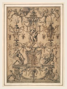 Ornamental Panel with Father Time