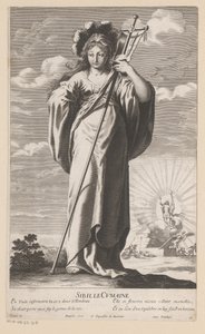 Sibyl of Cumae, with the Resurrection of Christ in the Background