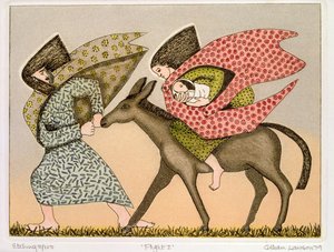 Flight into Egypt I, 1979 by Gillian Lawson
