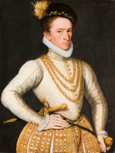 Portrait of an unknown noble man by Gillis Claeissens