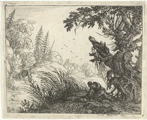 Landscape with a Hunter by Gillis Peeters (I)