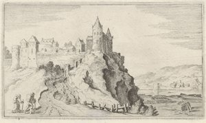Fortified Town on a Hill by Gillis van Scheyndel (I)