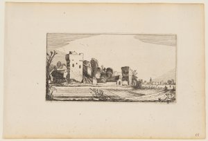 Fields Before Ruins Transformed into Farms, from Twelve Landscapes with Figures by Gillis van Scheyndel