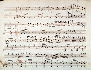 First Page of Sheet Music for the Reduced Symphony for the Piano of Otello