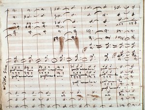 Musical Score for the Questavventura Aria, in The Barber of Seville by Gioachino Rossini