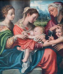 Madonna Feeding the Child, the Young St John and St Mary Magdalene and Elizabeth
