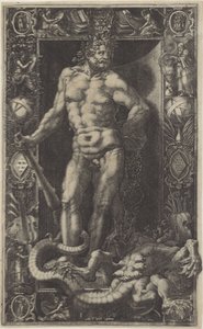 Hercules as Victor over the Hydra of Lerna by Giorgio Ghisi