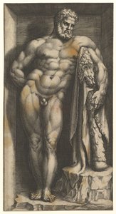 The Farnese Hercules by Giorgio Ghisi
