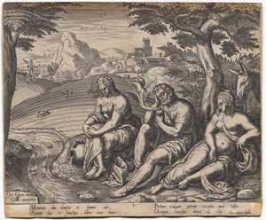 The Parable of the Sower and the Seed: The Seed Falling by the Way Side (after Gerard Van Groeningen, active Antwerp 1563-1573) by Giorgio Ghisi