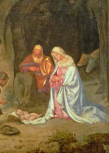 Adoration of the Shepherds, detail of the Holy Family, c.1510 (detail)