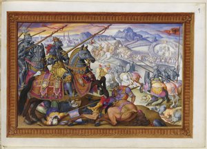 Suleiman and His Army Driven from the Siege of Vienna by Giorgio Giulio (attr. to) Clovio