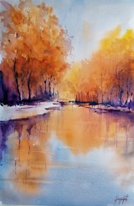 Autumn River Glow