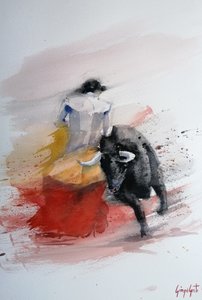 Dynamic Bullfight by Giorgio Gosti