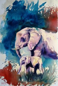 Gentle Elephant Bond by Giorgio Gosti